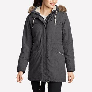Eddie Bauer Parka Faux Fur Jacket